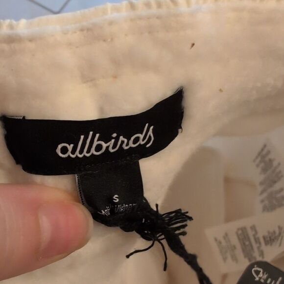 NWT Allbirds Sweatpant Fluff Fleece White Sherpa Merino Wool Blend S - Picture 4 of 11